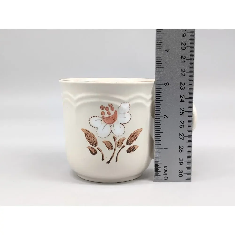 Vintage Cumberland Stoneware Mayblossom Coffee Tea Cup & Saucer Plate Set Of 2